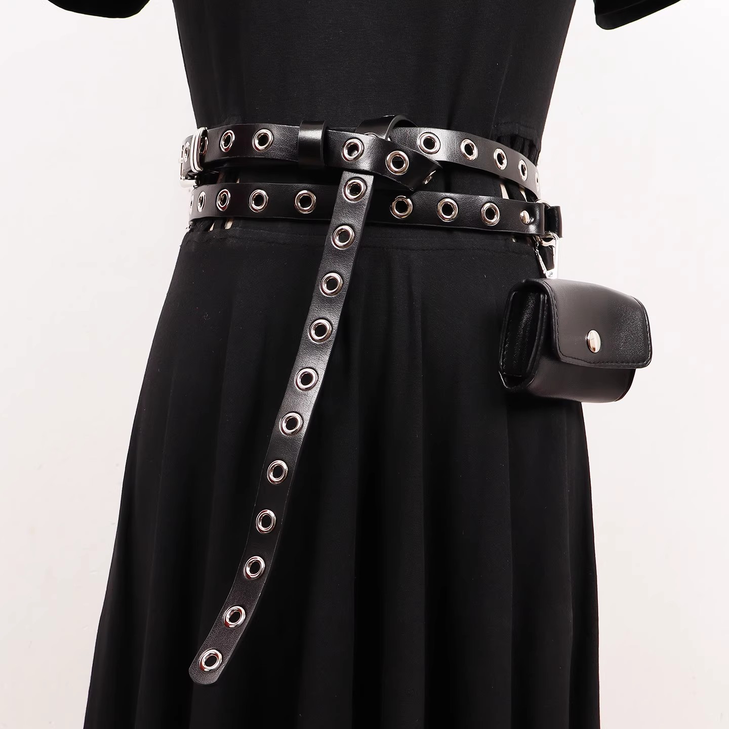 Belt Bag Leather Wide - 女性のランウェイファッション本革黒バッグカマーバンド女性ドレスコルセットウエストバンドベルト装飾ワイドベルト R3138