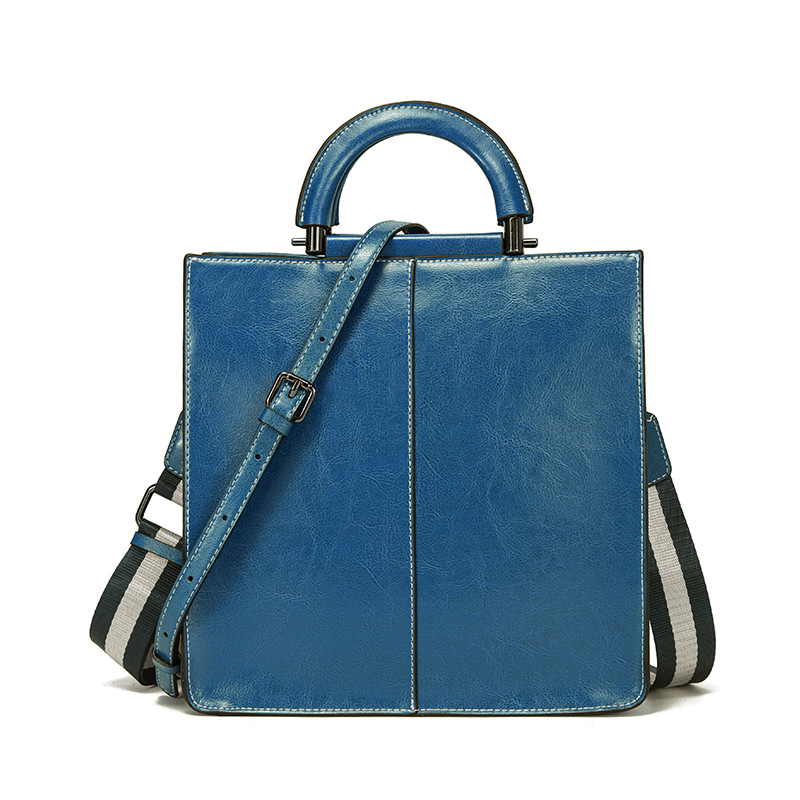 Quiet Luxury Bags Tote - 本革トートバッグ レディース ワックスレザー ワークバッグ トップハンドル付き 取り外し可能なストラップ