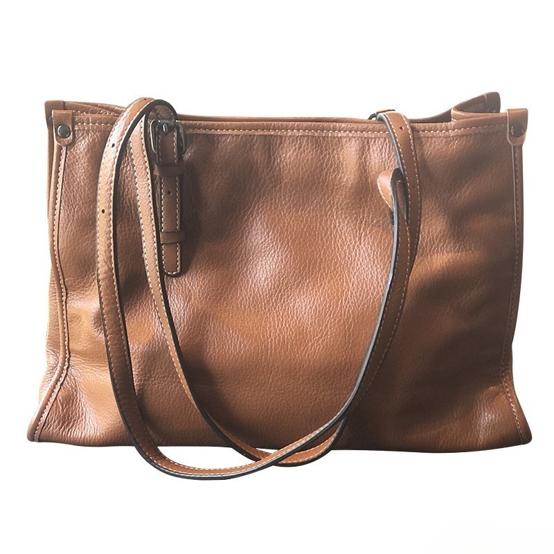 本革トートバッグ レディース フルグレイン 大型通勤バッグ  - Quiet Luxury Bags Tote のレビューと価格