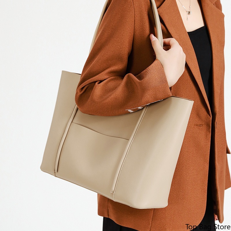 本革トートバッグ レディース 通勤用 大型バッグ 取り外し可 - Quiet Luxury Bags Tote のレビューと価格