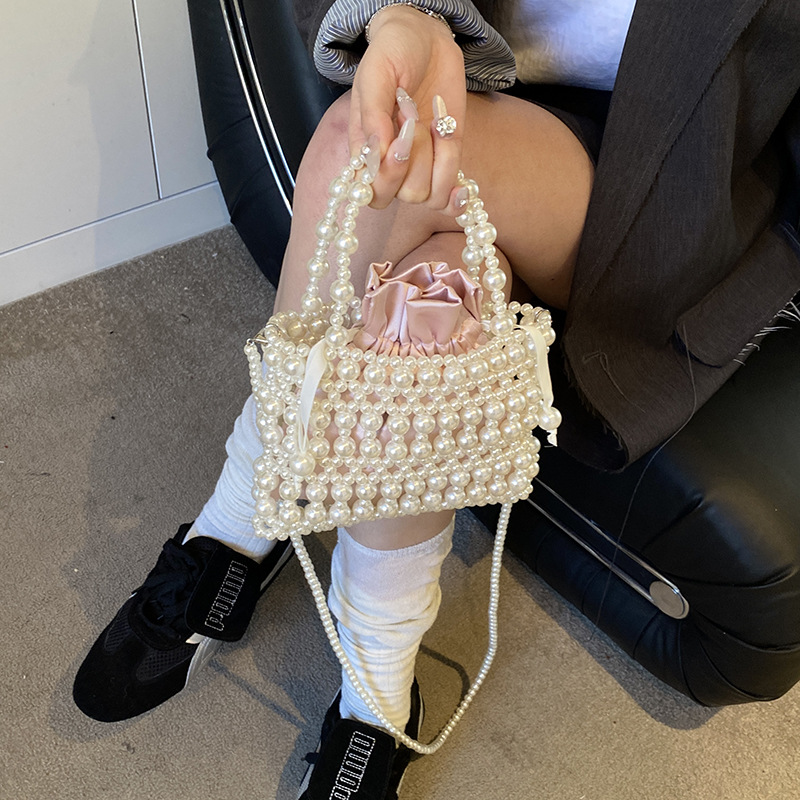 ライト高級真珠クロスボディバッグ女性のための夏のパッチワーク - Luxury Bags For Summer のレビューと価格