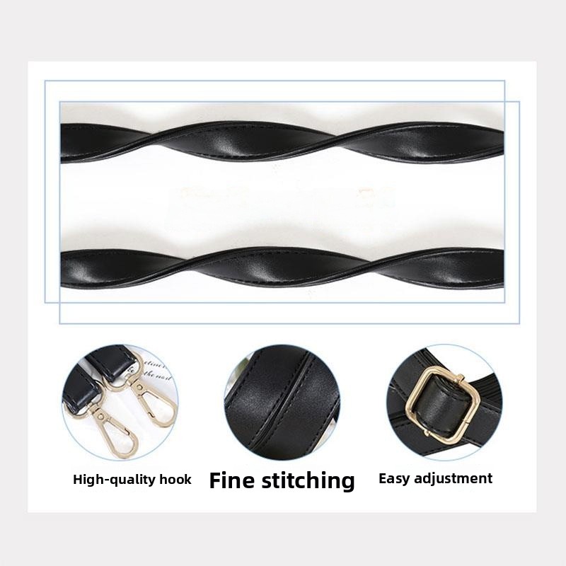 ブラウンのシングルショルダーハンドバッグストラップ交換用アク - Belt Bag Leather Wide のレビューと価格