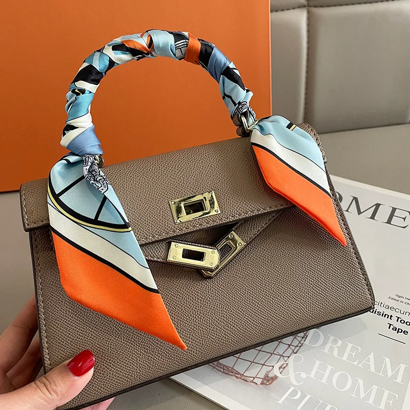 高級ブランドプリントバッグストラップスカーフ女性小さなシルク - Luxury Bags Brand のレビューと価格