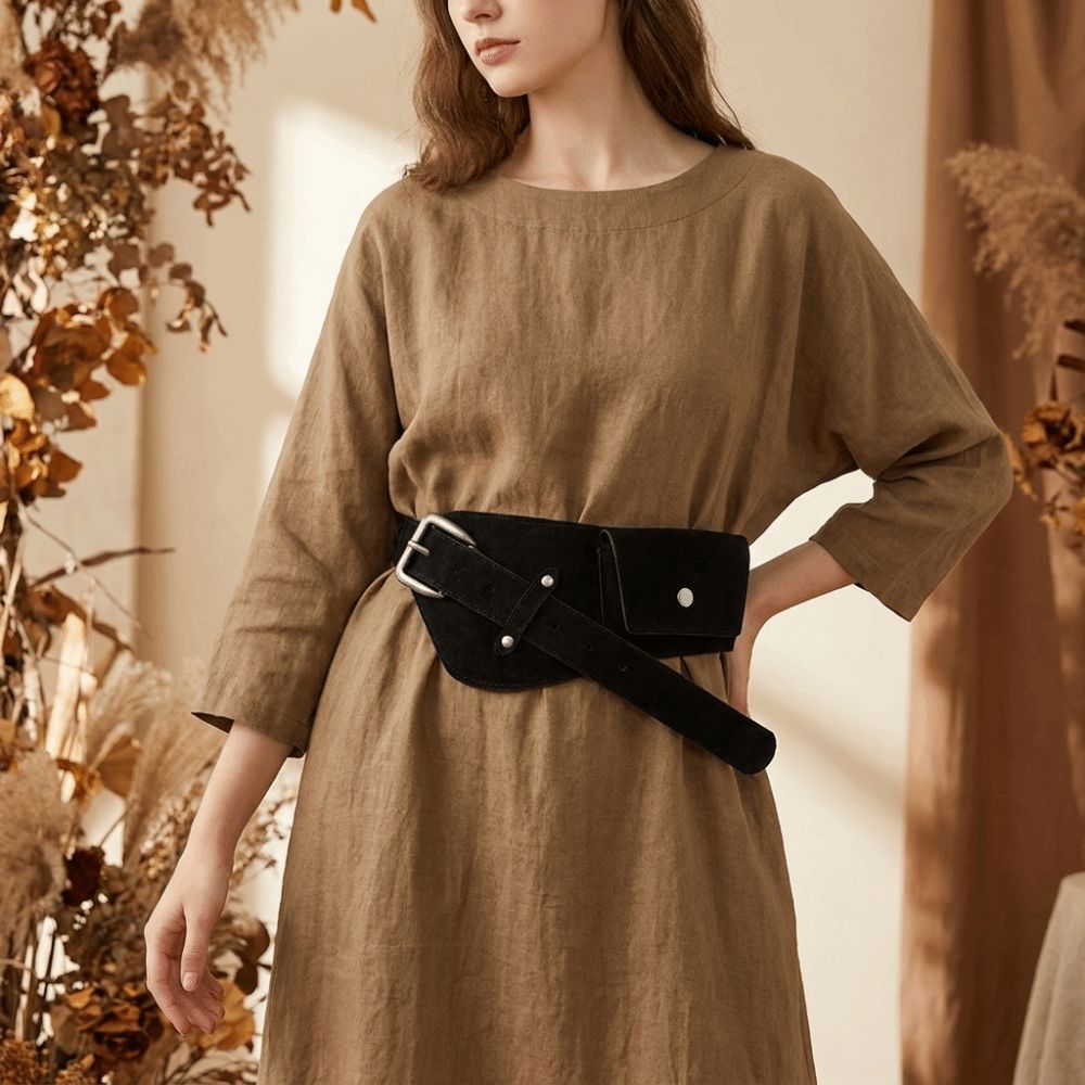 ファッションPUピンバックルウエストバンド合金ワイドメイラー - Belt Bag Leather Wide のレビューと価格