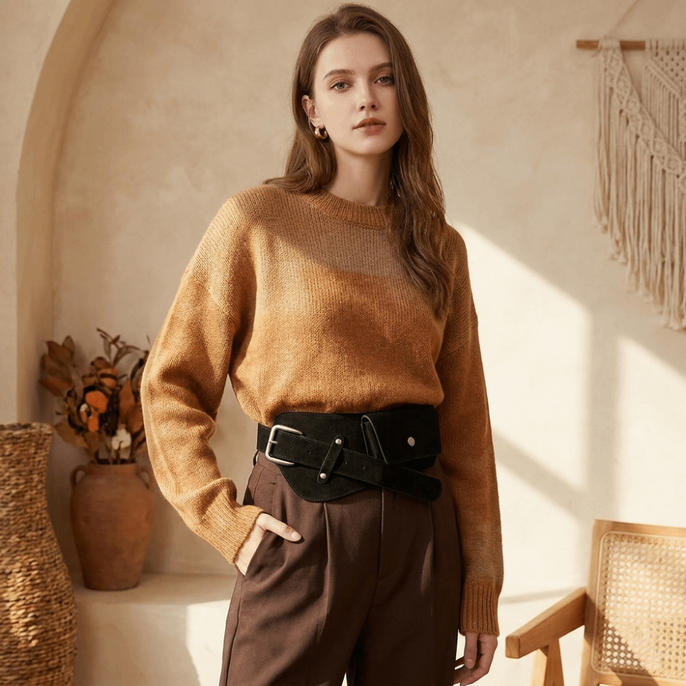 ヴィンテージPUピンバックルウエストバンドワイド合金メイラー - Belt Bag Leather Wide のレビューと価格